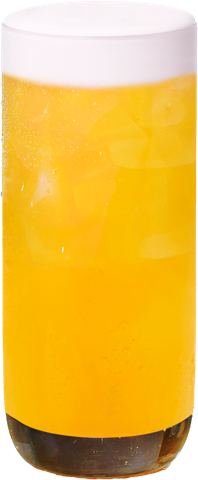 Mango Cloud Tea — Sweet jasmine iced tea under a cap of cold foam and mango.