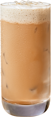 Salted Caramel Latte — Cold brew latte with buttery caramel and just enough salt to notice.